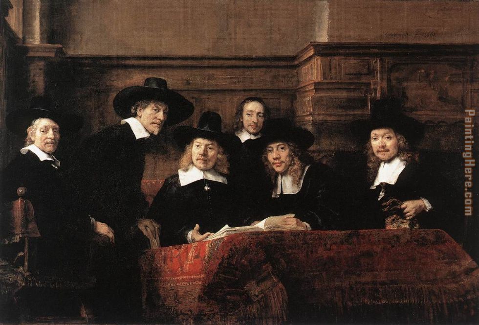 Rembrandt Sampling Officials of the Drapers' Guild
